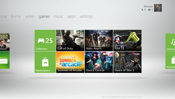 New Xbox 360 Dashboard Caught on Video!