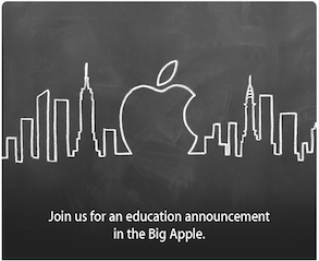 Apple invites the media for an 'education announcement' next week in New York!