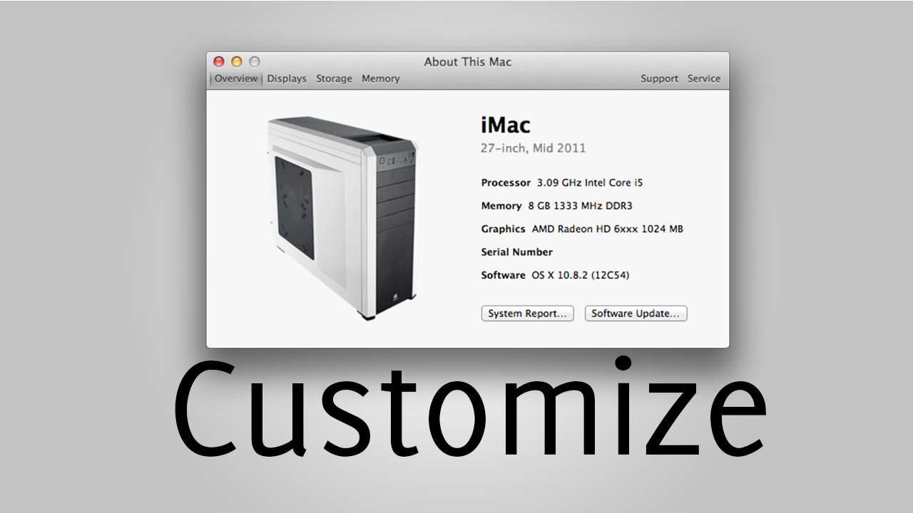 Customize the About This Mac Screen